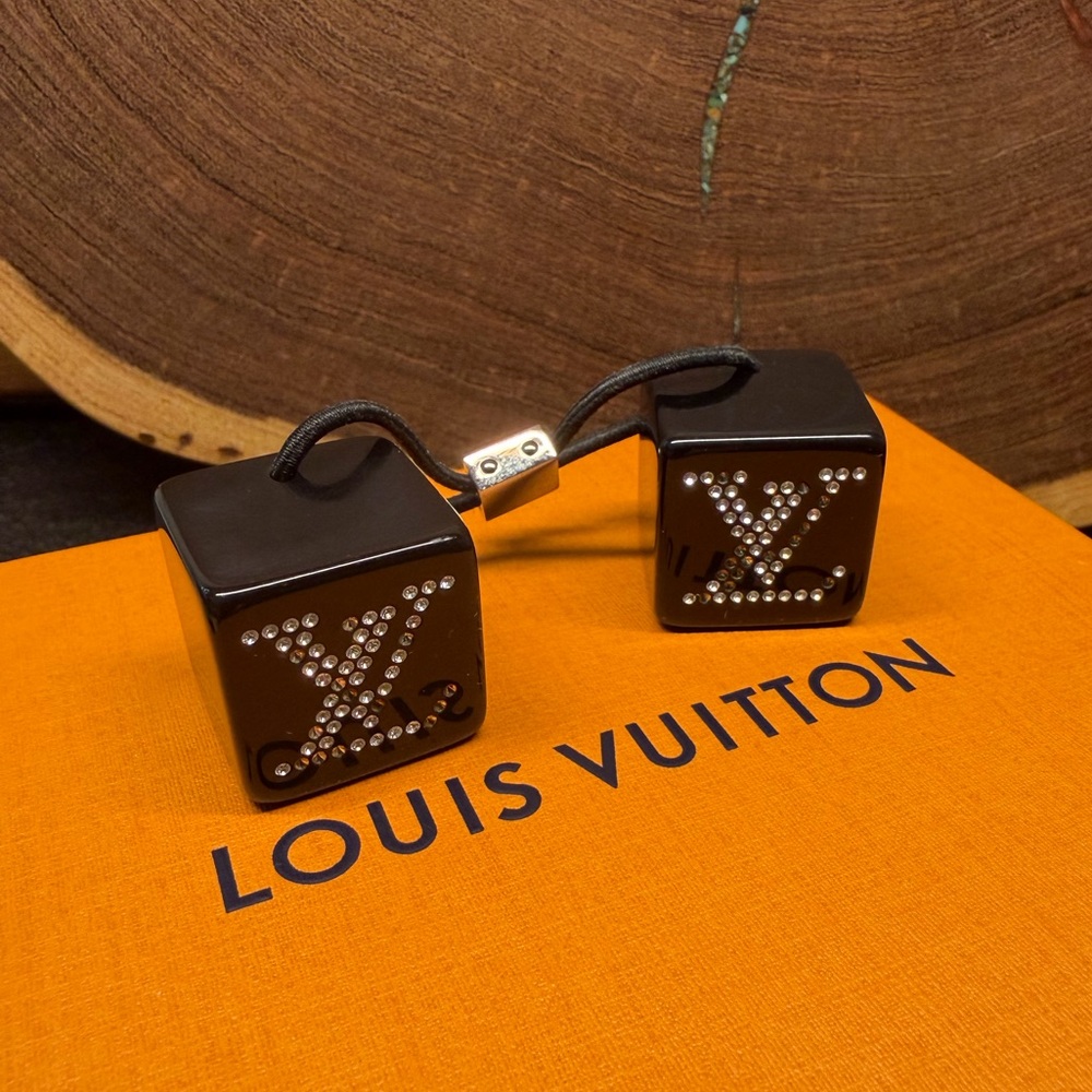 🖤Full Set🖤 Louis Vuitton Accessory Black with Rhinestone LV Monogram